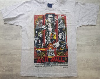 Venta I219 Kill Bill película cartel musical Vintage color gris ceniza camiseta para hombre talla XS