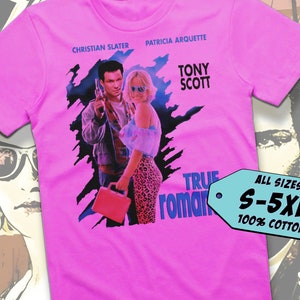 True Romance V1 TShirt Vintage Fuchsia Pink color Men&#39;s TShirt DTG Digital Print SIZES S M L XL 2XL 3XL 4XL 5XL