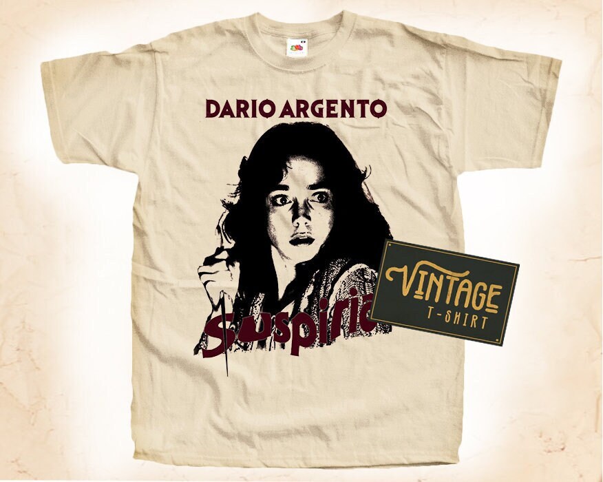 Suspiria TShirt Vintage Natural color Men's TShirt DTG Digital Print SIZES S M L XL 2XL 3XL 4XL 5XL