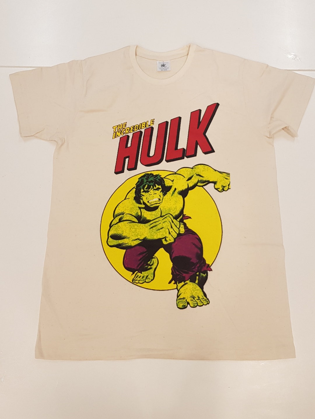 Sale Incredible HULK Movie Poster Vintage Natural Color Men's T-shirt ...