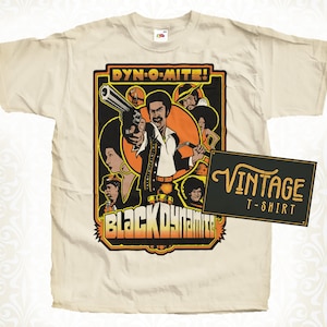 Black Dynamite V2 TShirt Vintage Natural color Men&#39;s TShirt DTG Digital Print SIZES S M L XL 2XL 3XL 4XL 5XL