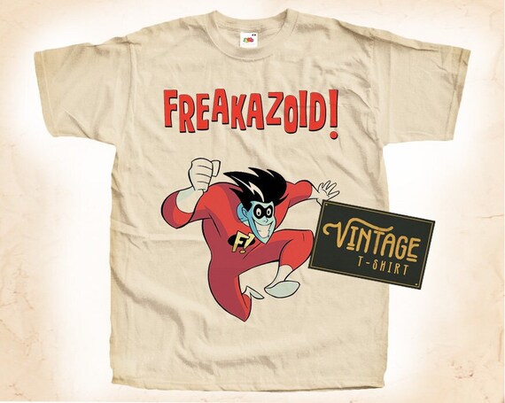 Freakazoid V1 Tshirt Vintage Natural Color Men's Tshirt DTG
