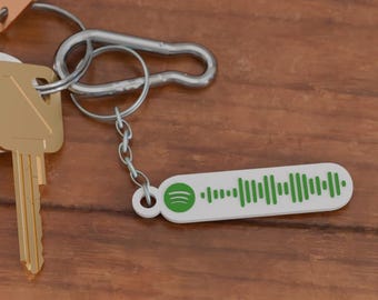 Custom Spotify Code Keychain: Personalized Music Gift