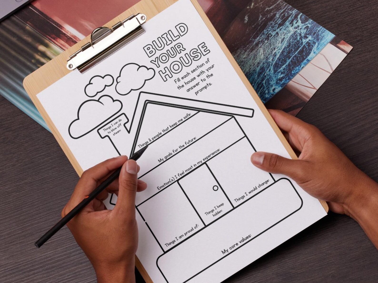 Creativity Through Recovery Worksheet.pdf Kids Emotion House Worksheet: Therapeutic Exercise for Greater ...