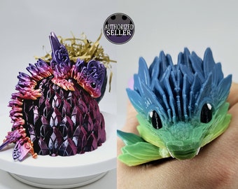 Surprise Dragon Egg with Mystery Dragon inside, Fun Surprise, 3D printed, Personalized gift, Fidget Toy, Collectable, Unique gift, Sensory