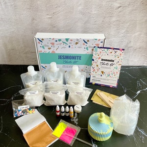 Jesmonite AC100 Starter Kit, Cylindrical storage Jar mold kit