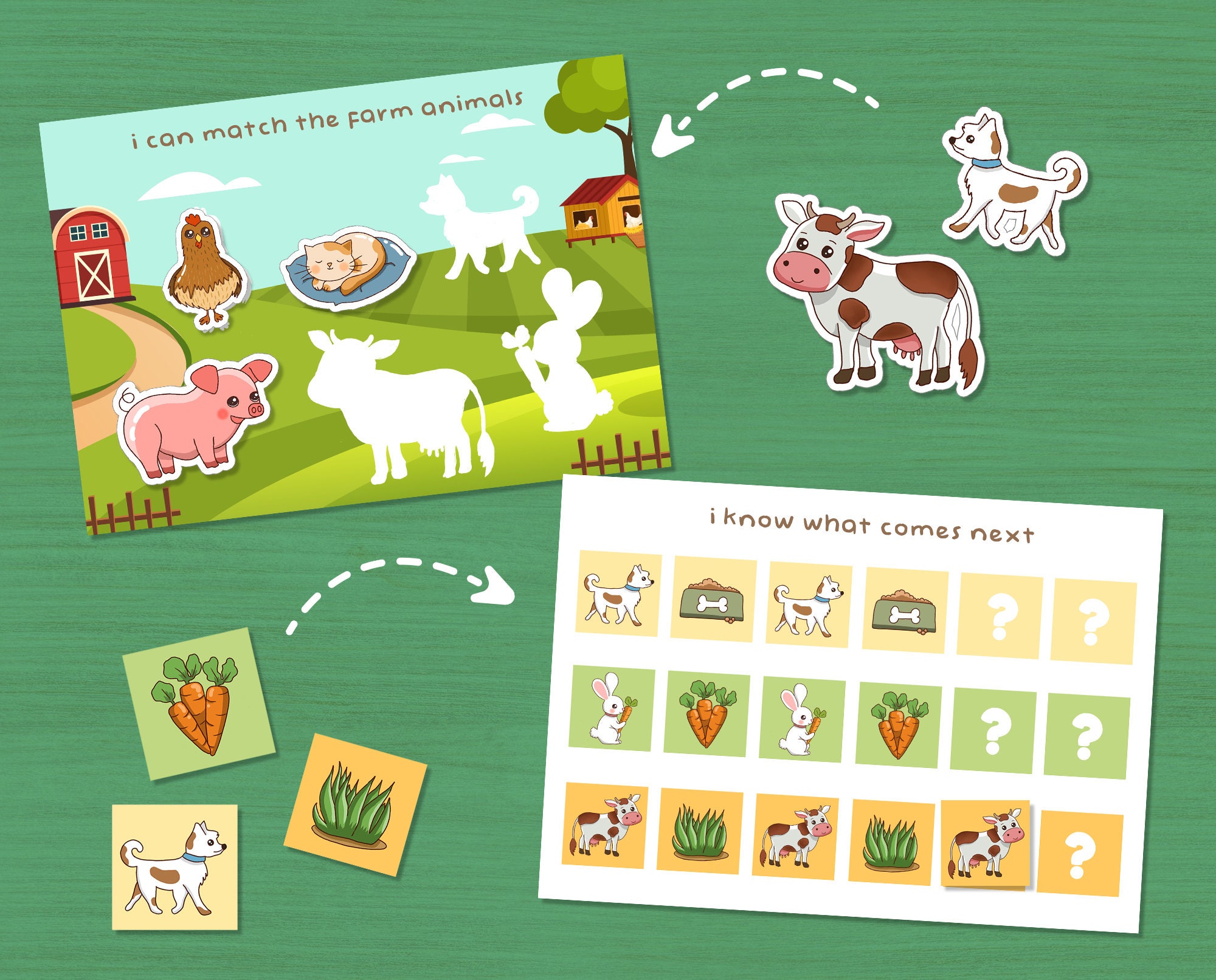 Toddler Busy Book Animal Theme Printable Learning Binder Kids Activity