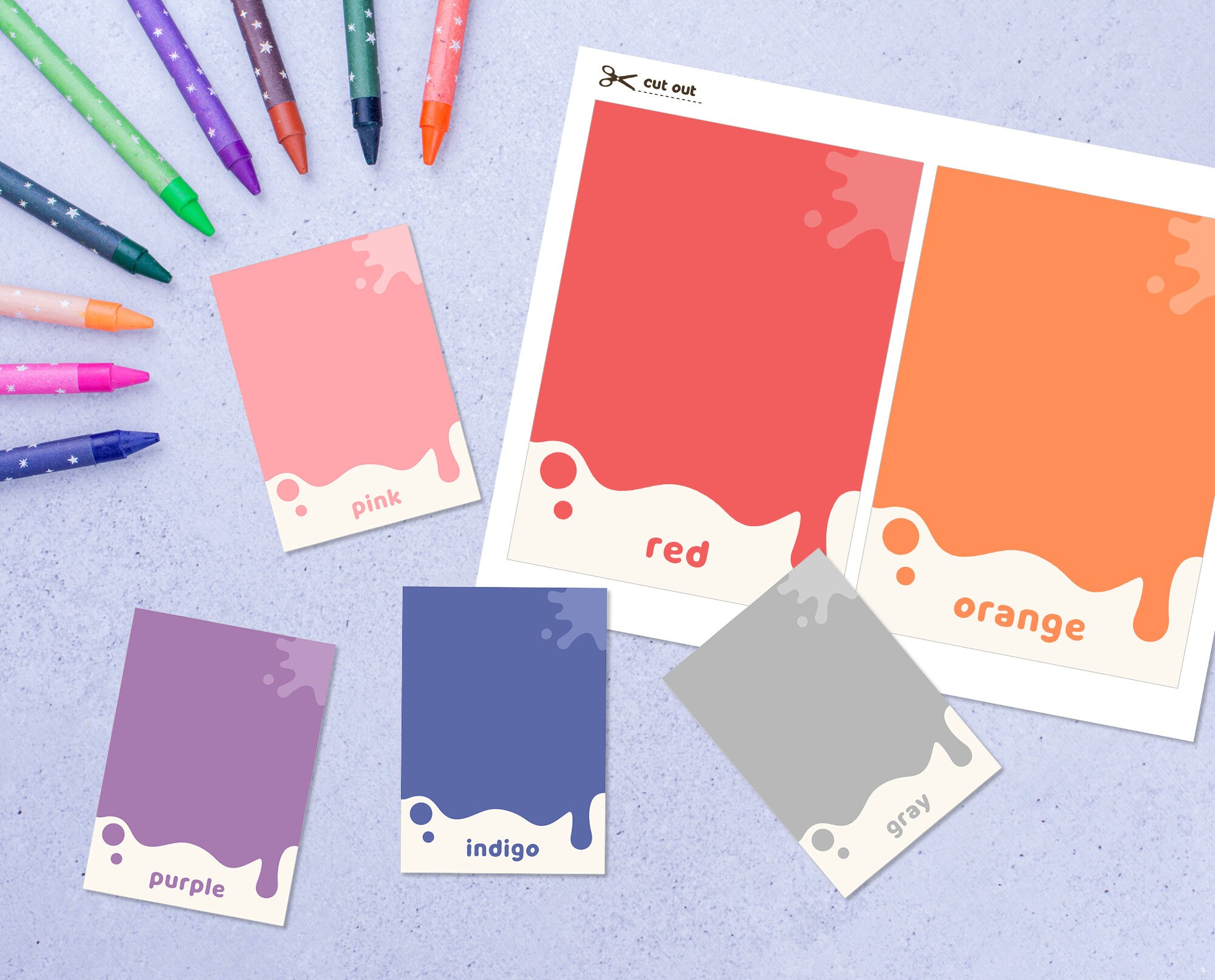 Printable Color Flashcards for Kids - Educational Color Cards ...