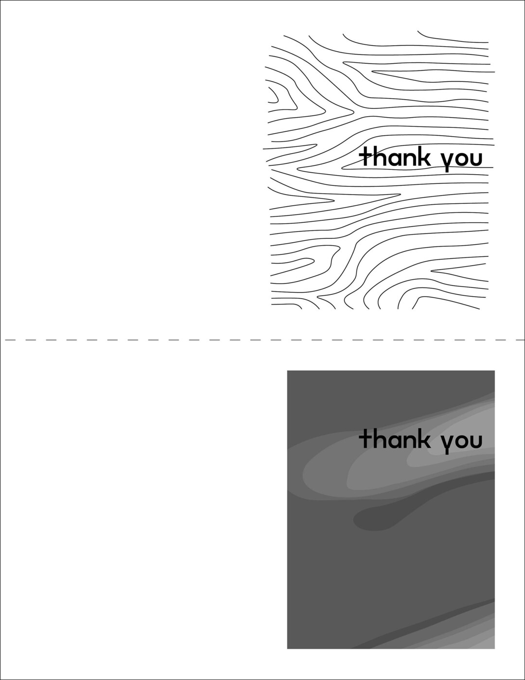 Printable Digital Card Thank You Card Etsy