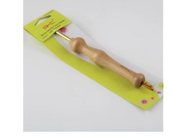 Wood Handle Punch Needle with Threader