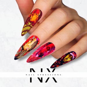 Chris B. Breezy Nail Decals |  Nail Art Water Transfer | Nail Wraps