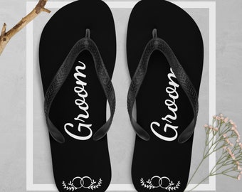 Groom Flip-Flops, wedding slippers