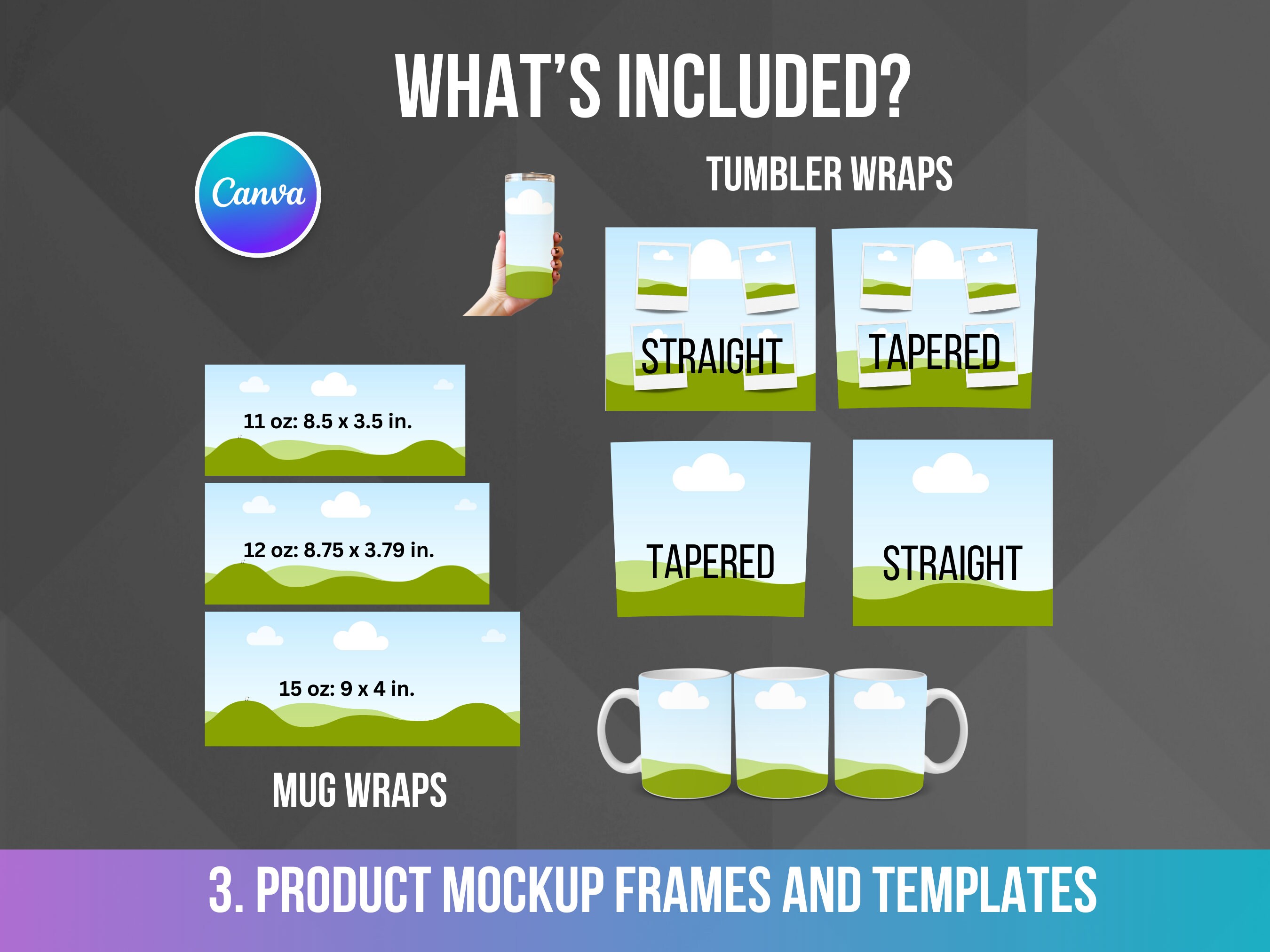 ENTIRE STORE Mega Bundle, Editable Canva Frames Template, Drag and Drop ...