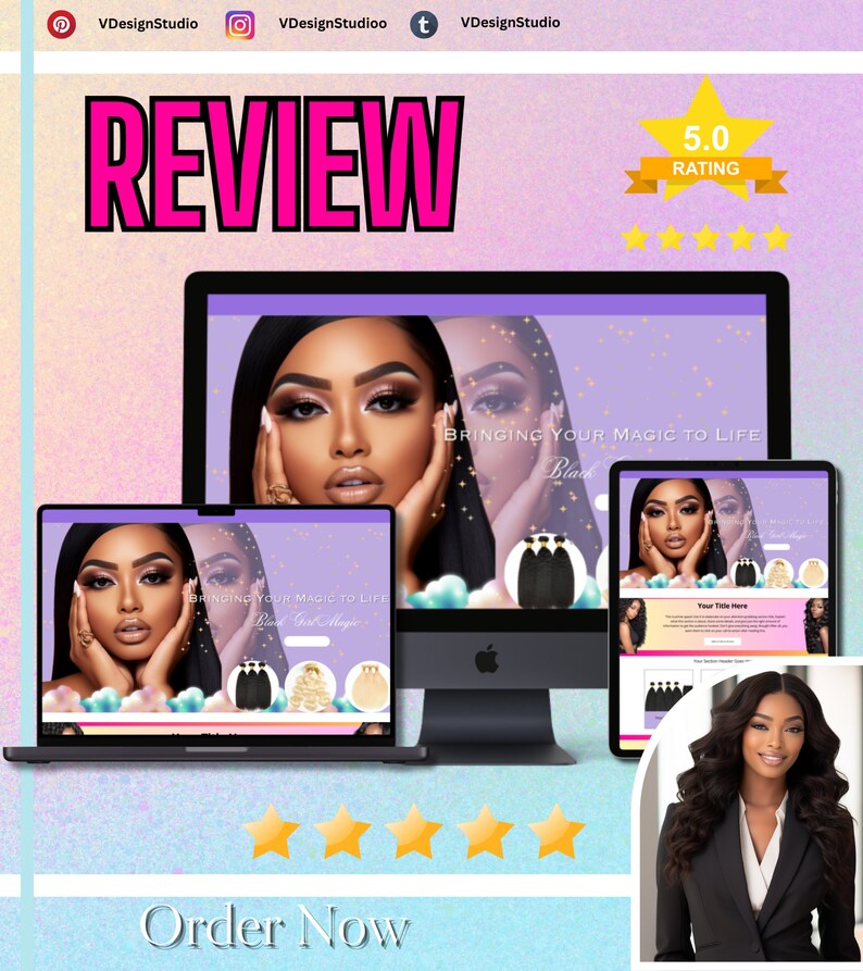 Magical Beauty Wbesite Boutique Shop Hair Store Online Hair