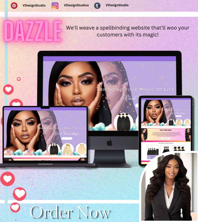 Magical Beauty Wbesite Boutique Shop Hair Store Online Hair