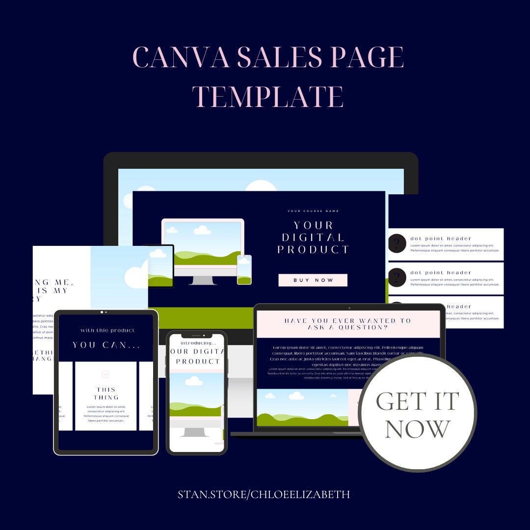 Course Creator Coaching Template Canva Website Template - Etsy