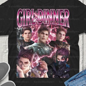 Valko Girl Dinner Meme Love and Deepspace T-Shirt retro90s Bootleg fanmerch lads