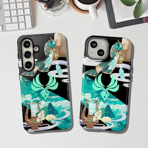 Venti Barbatos Tough Phone Genshin Impact videospel iPhone Google Pixel Samsung