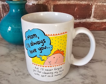 Vintage Mother's Day Mug | Hallmark | Shoebox Greetings | Gift | Coffee, Tea | Love | Mom | Funny | Humor | 90s