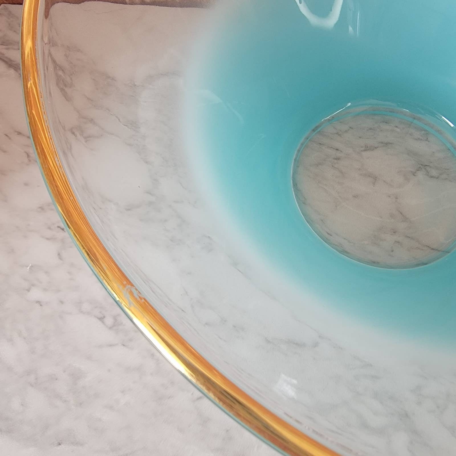 Vintage BLENDO Blue Frosted Glass Chip 'n Dip Set West Etsy