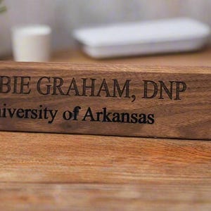 Hardwood Customized Name Plate