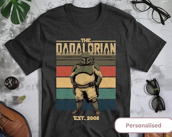Fathers day gift new dad shirt dadalorian t shirt first fathers day present personalized star wars dad tee sentimental gift for nerdy dads
