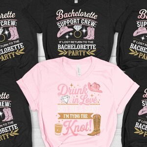 Western Themed Bachelorette Party T Shirts, Hen Party Tee, Buy me a shot, Bachelorette Tshirt Gifts for Cowgirl bride Bridesmaid