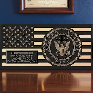 Us Navy Wooden Emblem - Etsy