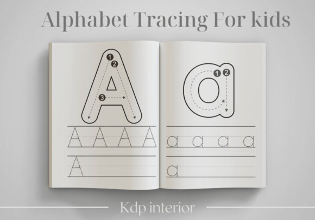 Alphabet Tracing for Kids KDP Interior - Etsy
