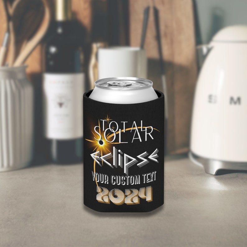 2024 Total Eclipse Can Koozie, Custom Koozies, Custom 2024 Eclipse
