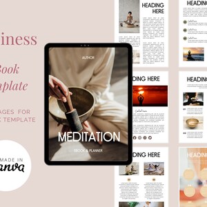 meditation ebook/workbook/journal/planner fully editable