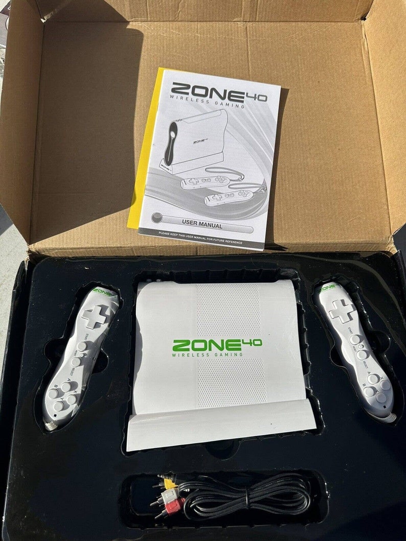 Zone 40 Wireless Remotes Gaming 40 Games 11 Sports 29 Arcade Plug