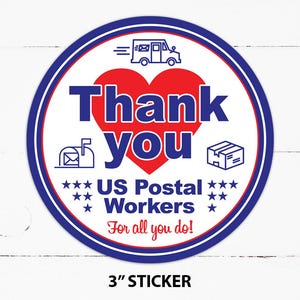 Danke US-Postangestellter-AUFKLEBER, danke amerikanische Posties, Aufkleber der Briefkastenzustellung, Sie sind geschätzter Postangestellter