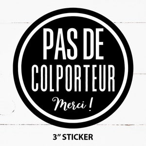 Pas de colporteur, AUTOCOLLANT Interdiction de démarcher ambulants, Panneau d'interdiction de sollicitation, Sollicitation, Poster un autocollant d'interdiction de solliciter sur la porte d'entrée, entreprise, bureau, café