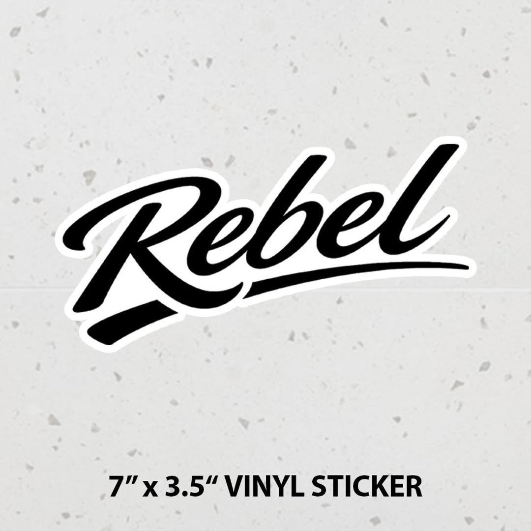 Sticker Rabel Stylized Rebel STICKER, Honda Rebel Motorcycle Vinyl Decal, Rebel Rider ...