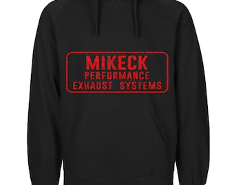Sudadera con capucha Mickeck Performance Exhausts. Vespa, Lambretta, Scooterboy, Scooterist, Scootering, Scooter rally, Mod, Punk
