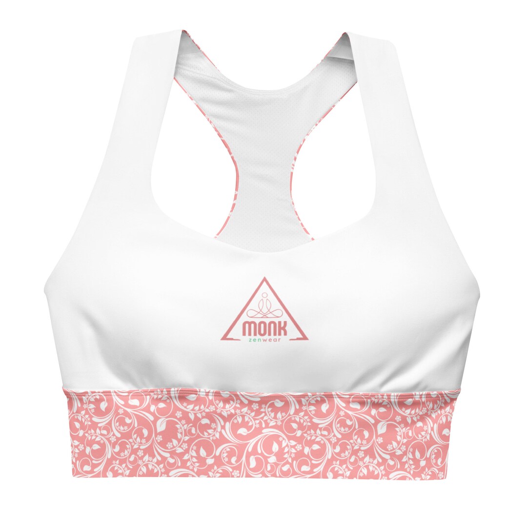 MONK White Workout Top for Women / Support Bra / Sports Yoga Etsy