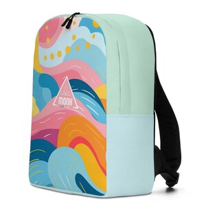MONK Colorful Laptop Backpack for Men or Women / Geometrical  display picture 2