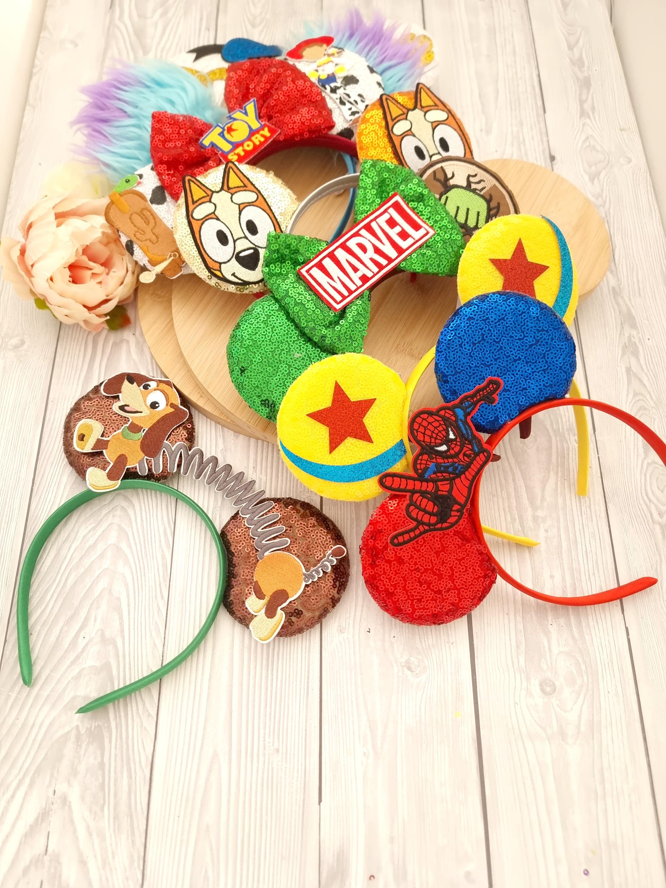 No Bow boy Disney character boys Spiderman Toy Story Mickey Groot Marvel Star wars no bow headband perfect for boy male Disneyland holiday
