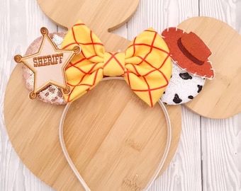 Toy Story Disney Woody Sheriff-badge en hoed karakter hoofdband Disneyland vakantie strik en geen strik hoofdband oren