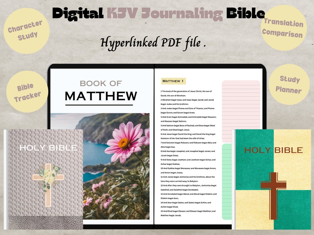 Kjv Journaling Bible, Kjv Holy Bible, Kjv Bible With Tabs, Kjv Bible ...