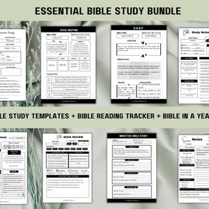 Ensemble d'étude de la bible, étude de la bible selon la méthode s.o.a.p.