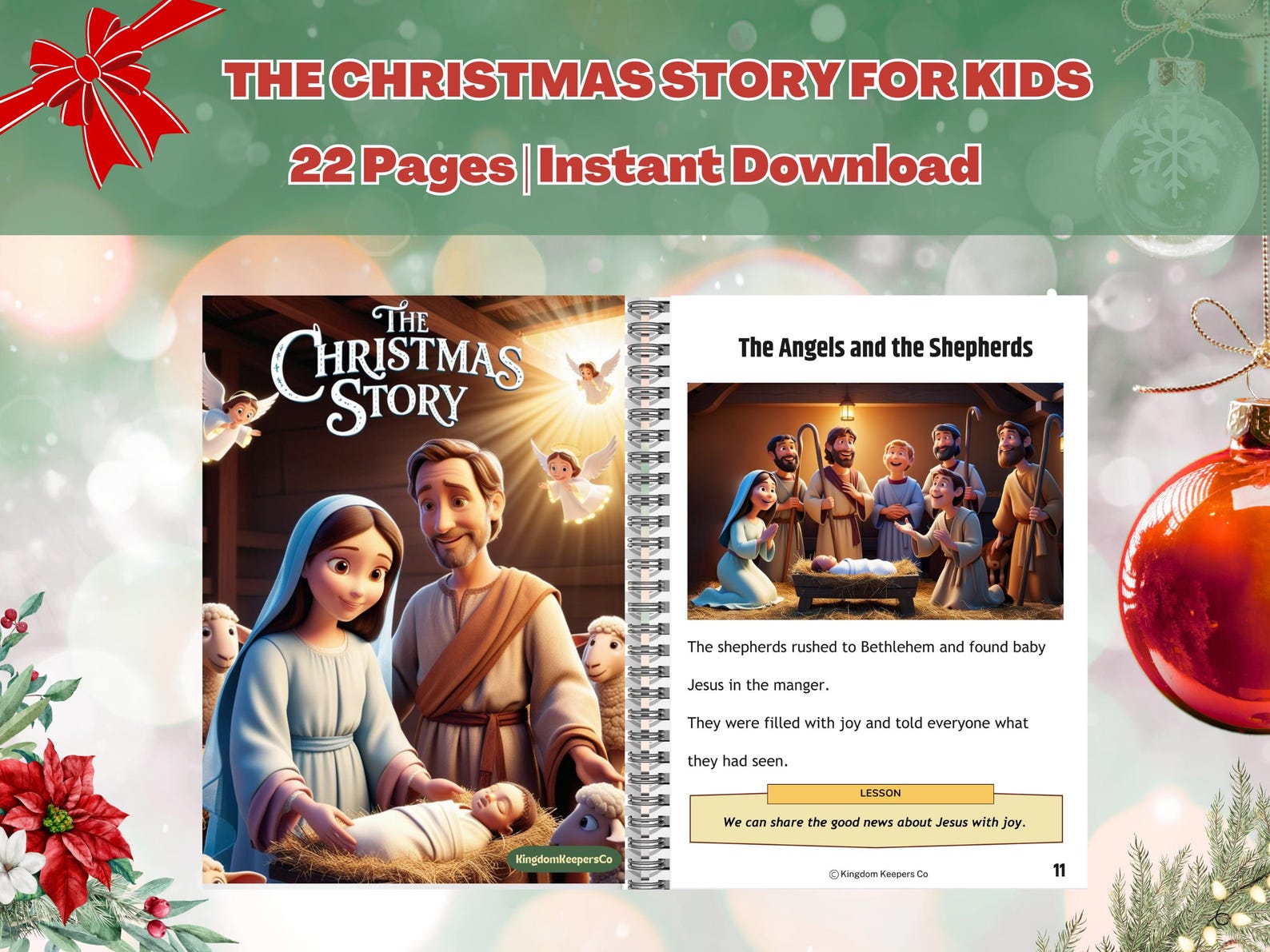 The Christmas Story of the Bible, the Christmas Story Printable, Birth
