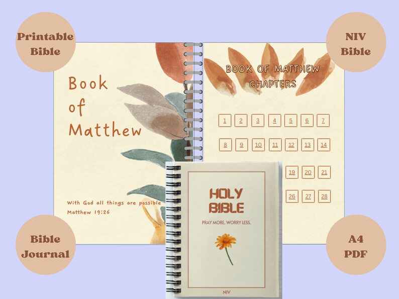 Spiral Bible, Spiral Bound Bible, Niv Journaling Bible , Journal Bible