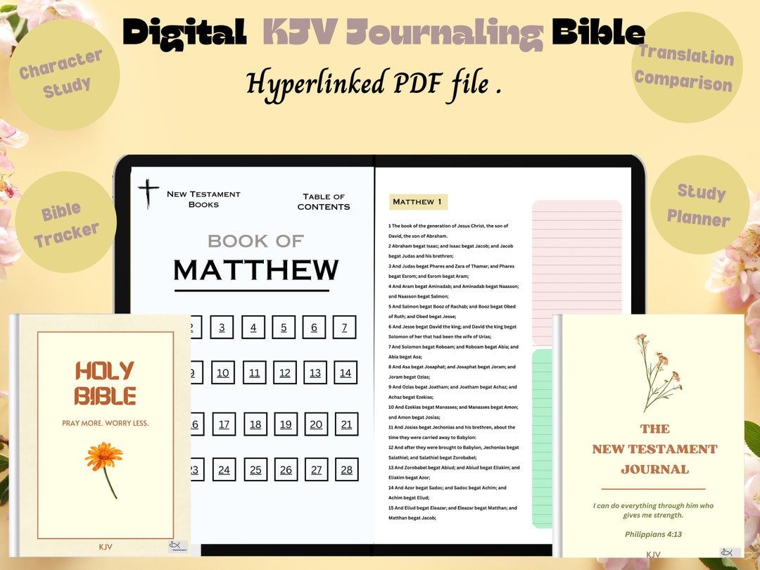Kjv Journaling Bible, Kjv Holy Bible, Kjv Bible With Tabs, Kjv Bible ...