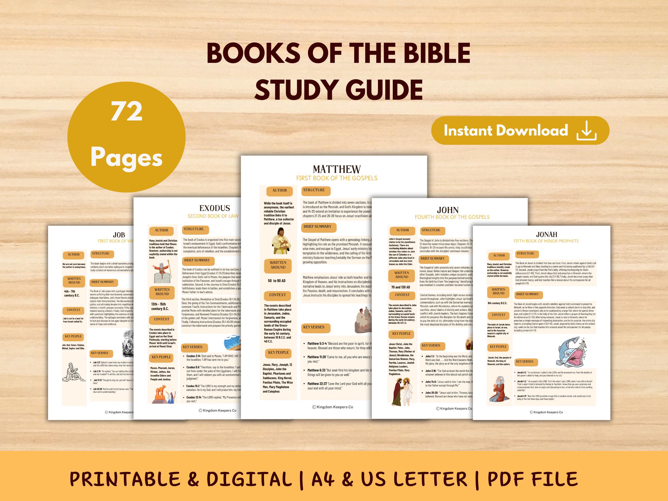 bible printable summaries,  bible study guide,  inductive bible study guide, bible study cheat sheets, bible book review, old-new testament