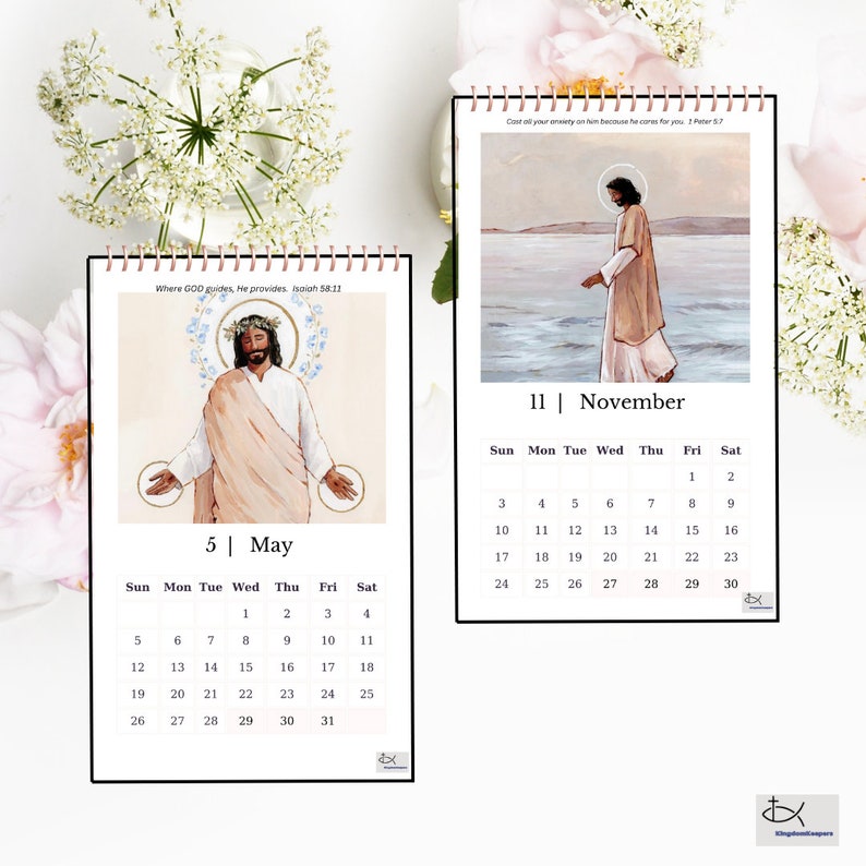 2024 Calendar Christian 2024 Wall Calendar 2024 CHRISTIAN Etsy Australia