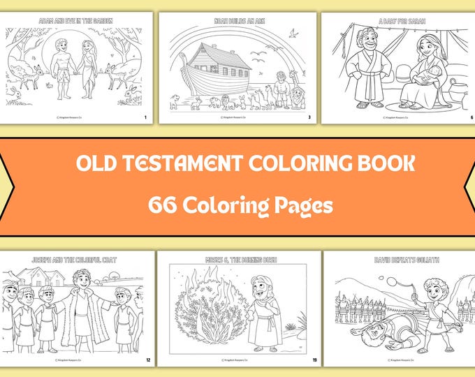 Old Testament Coloring Pages, Bible Coloring Pages for Kids, Book ...