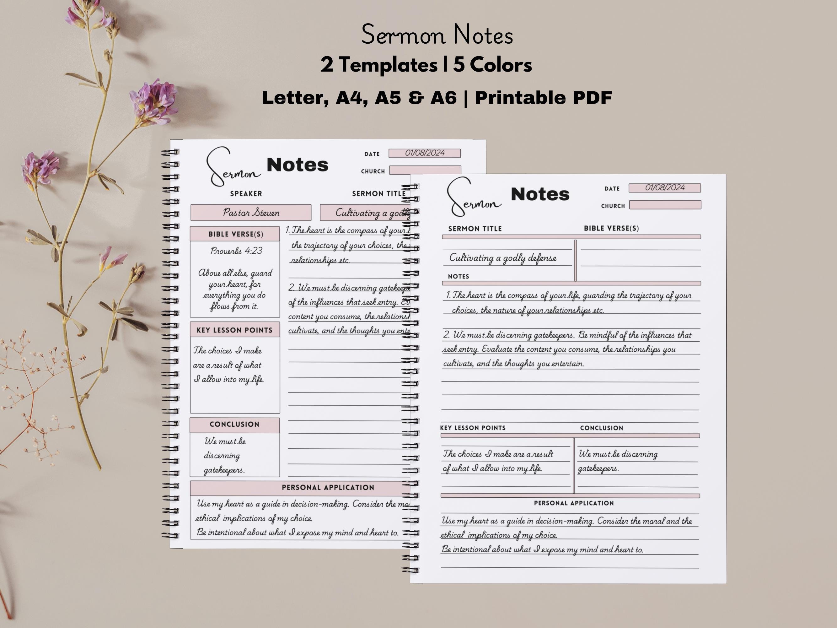 Sermon Notes Graphics Sermon Notes Editable, Sermon Series, Sermon Notes Printable, Sermon ...