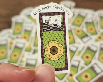 In my sound garden era ~ die cut sticker ~ MP3 player
